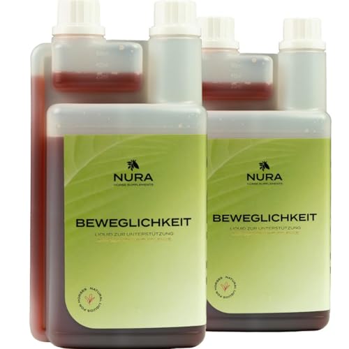 NURA HORSE SUPPLEMENTS - Gelenk Liquid Beweglichkeit 2er Set Ergänzungsfuttermittel im Doppelpack