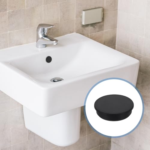 Image of uxcell 2Pcs Silicone Hole Plug, Waterproof Round Rubber Stoppers Bottle Seal Plugs Tube Pipe End Caps for 62mm /2.44 inch Hole for Bathtub Bottle, Black