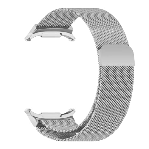 Image of T TECLUSIVE Ultra Luxury Magnetic Metal Chain Strap Band Compatible for Galaxy Watch Ultra | No Gap Adjustable Magnetic Strap for Galaxy Watch Ultra
