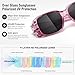 HAOLOTA Fit Over Glasses Sunglasses for Women Men Polarized Classic Rectange Fitover Shades UV Protection Size M