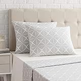 Color: Gris cuarzo Amazon Basics - Funda de almohada de satén - 50 x 80 cm x 2, Gris cuarzo