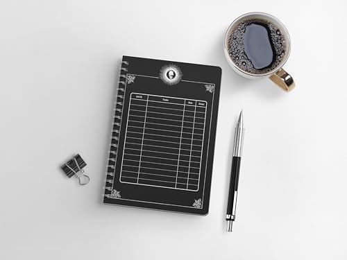 Image of zenithink Death Note Wiro Journal Notebook | 80 gsm Paper With 350GSM Hard Cover | UnRuled | Pages - 160 | Count - 1 | 8X6 INCHES | A5 Size | Wiro Binding