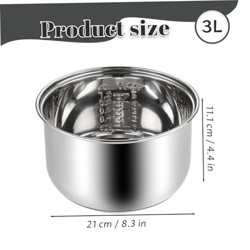 Cuiseur à riz pot de rechange 3L en acier inoxydable pour cuisine - 4