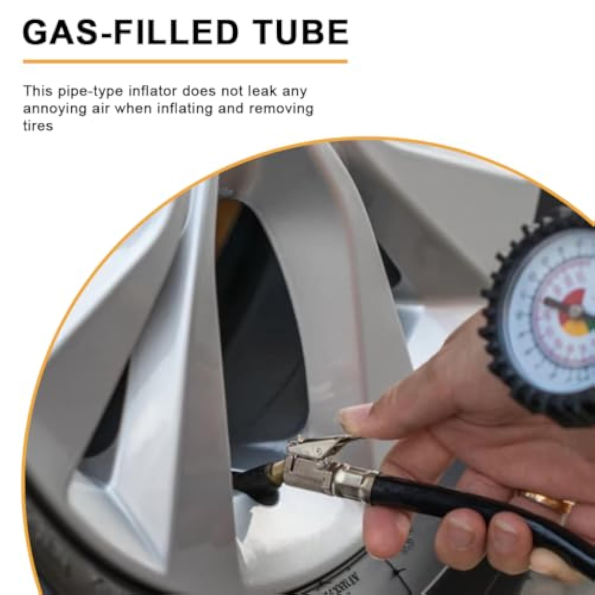 Tyre Inflator Hose 19.6 Inch, Universal Fit