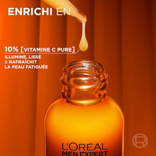 'oréal men expert hydra energetic sérum shot 100% vitamine c pure 30ml - vue 7