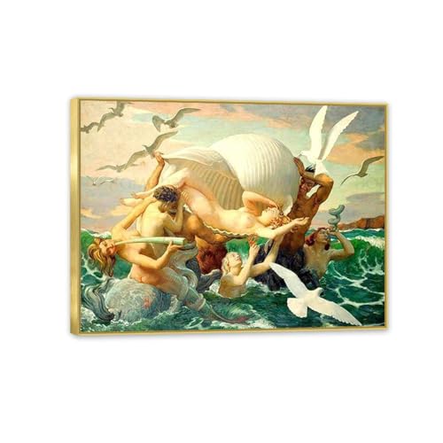 Peinture Botticelli Naissance de Vénus pour habiller un grand mur vide avec élégance