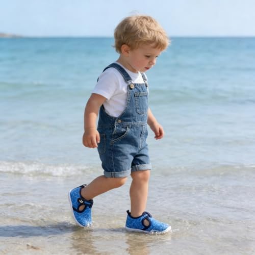 Image of FEETCITY Baby Boys Girls Water Sport Shoes Barefoot Kids Aqua Socks Quick-Dry Beach Swim Pool Shoes