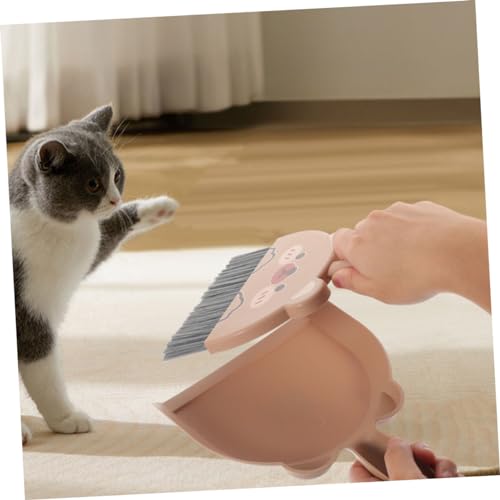 MERRYHAPY 2 Satz Mini Kehrblech Besen Set Kompakt Leicht Handlich für Tischreinigung Kleine Bereiche Büro Haushalt Camping Geeignet – Bild 7