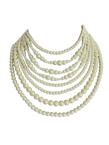 Kriti sanon Pearl Choker Inspired Multi Layered Beaded Statement Necklace Jewellery For Women Gift For Her Women's Jewelry