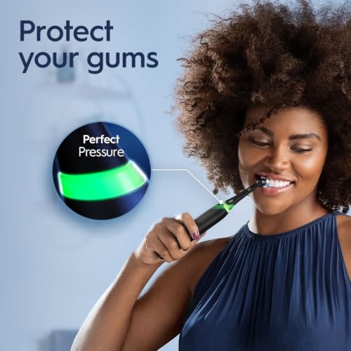 Oral-B Rechargeable Electric Toothbrush, iO3 Clean & Protect, 3 Cleaning Modes, Visual Pressure Sensor to Protect Gums, Blue - image 5