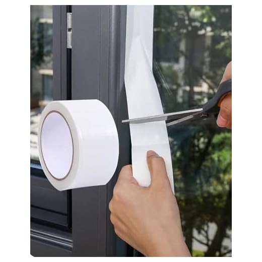 Windproof Adhesive Sealing Tape, 1.97" x 32.8FT Waterproof Weatherproof Sealant Strip, No Residue Draft Blocker for Doors, Windows, and Outdoor Use-White