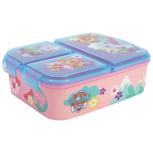 Foto von Stor CANINA - Skye Everest | Brotdose mit 3 Fächern für Kinder - Kinder-Lunchbox - Snackbox - Dekorierte Lunchbox, 80720, Paw Patrol Girl