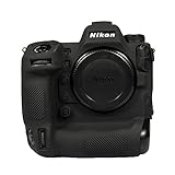 STSEETOP Camera Case for Nikon Z9 - Protective Silicone DSLR Skin Cover, Detachable Cage, Shockproof, Dustproof (Black)