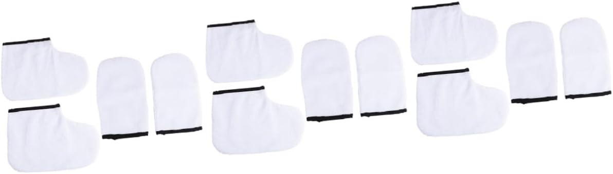 MERRYHAPY 12pcs Paraffin Wax Gloves and Booties for Hand and Treatment Reusable for Hot Wax Therapy and Nourishing Care