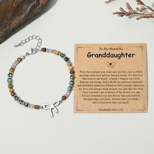 Bow Bracelets for Women,Teen Girls, Unique Birthday Gifts for Women, Friends, Sister, Daughter, Granddaughter, Niece on Graduation Easter Mothers Day Christmas Jewelry Trendy Stuff - Image 5