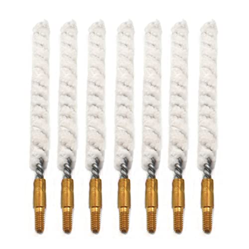 Estary Ranking 10 Pack Gun Cleaning Bore Cotton Mops Brushes 8-32 5-16 or 5-40 Threaded (.177 Caliber)