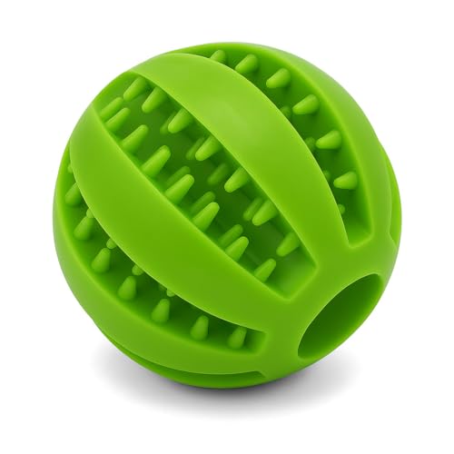 PetBox Treat Dispensing Dog Ball – Durable Rubber Interactive Dog Feeder Puzzle Toy, 2.75" Size