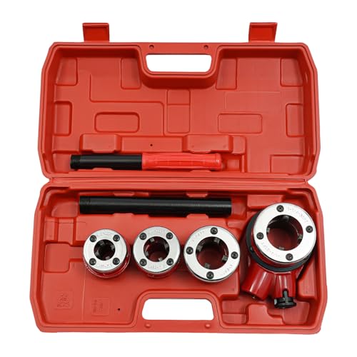 Set de filetage de tubes filières de coupe 4 têtes fileté manuel 390 x 210 x 90 mm