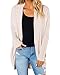 Onsoyours Femmes Gilet Cardigan Mode Grande Taille Veste en Tricot Chaud Hiver Pull Tricoté Casual Grosse Maille Outwear Blouson Chandail Sweater Plus Size Outerwear Beige S