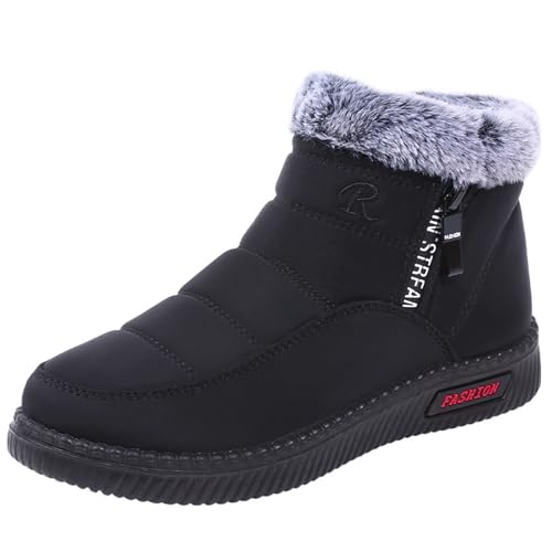 Winterstiefel Damen Mit Dicker Sohle - Schneestiefel Warme...