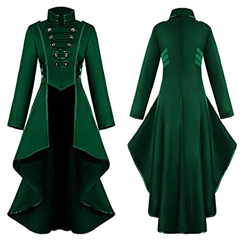 Trench-coat Steampunk BaronHong pour femme au style gothique médiéval