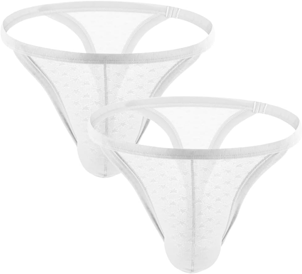 Summer Code Mens Mesh Thong Microfiber Stretch Beathable Pouch Underwear Pack… - Image 4
