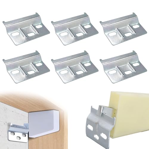 6er-Pack SchrankaufhäNger,SchrankaufhäNgeschiene,HäNgeschrank Halterung,Verzinkt HäNgeschrank Befestigung,64 Mm,AufhäNgeschiene KöNnen In KüChe,Schlafzimmer,Badezimmer Usw.Verwendet Werden.