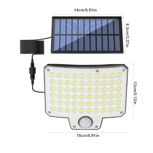 Wall Solar Lights, Motion Sensor Fence Solar Lamp, Waterproof Outdoor Lighting Fixture, Bright Exterior Light Accessories, for Yard, Driveway, House, Walls, Pathway, Patio – Image 3