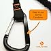 Tool Tether - Tool Lanyard with Spring Locking Aluminum Carabiner & Adjustable Loop End, 153 cm Working Length, Max Load 9KG - Tool Safety for Scaffolding & Working at Height - 10 Pack