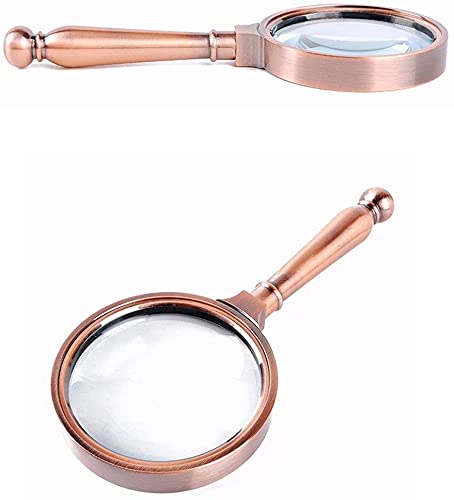 Lente d'Ingrandimento Grande Obiettivo Zoom 5X 10x Nuova Lente d'Ingrandimento Portatile Leggera da 80 mm, Lente per Leggere Hobby Giornali Mappe Monete Artigianato a Maglia