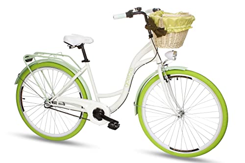 Goetze Style Vintage retro stadsfiets voor dames, Nederlandse fiets, 28 inch aluminium wielen, 3 versnellingen Shimano… - Afbeelding 3