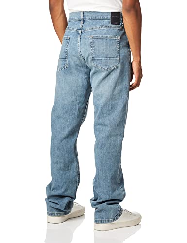 Nautica Men's 5 Pocket Straight Fit Stretch Jean, Light Tidewater Wash, 34W 30L #TOP1