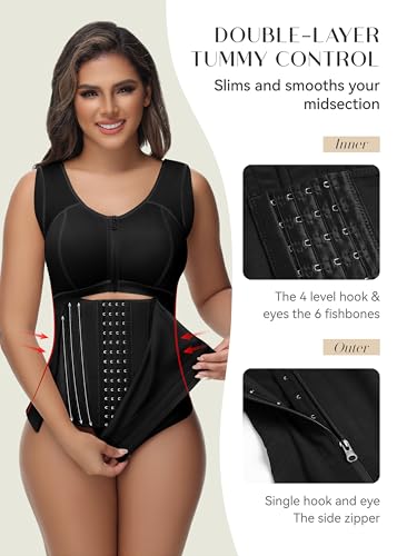 SHAPSHE Shapewear for Women Tummy Control Faja Body Shaper Full Body Fajas Colombianas Moldeadoras with Bra2