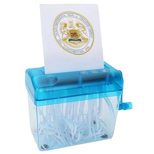 Mini Triturador de Mão Triturador de Papel Portátil Triturador Manual Documentos Ferramenta de Corte
