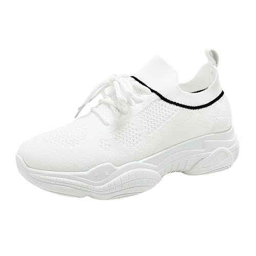 Zapatos blancos con cordones para mujer ideales para tus rutinas diarias y outfits casuales
