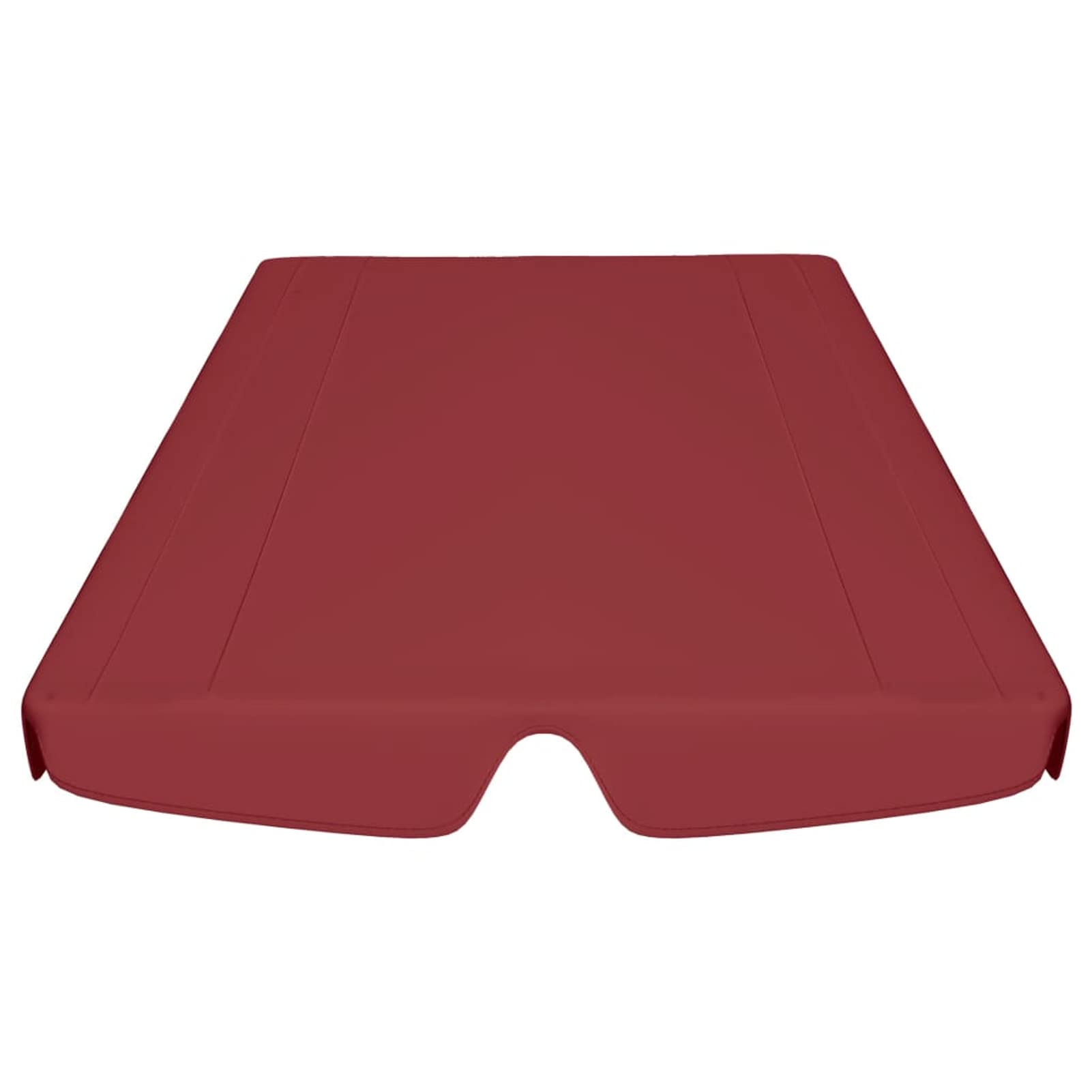 Chusui Toit de Rechange de Balançoire Toit de Remplacement pour Balancelle Terrasse Extérieur Imperméable Toit de Rechange balançoire Bordeaux 150/130x70/105 cm 270 g/m²