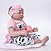 HZIXIXI Bambola Reborn Originale, 22 inch Nicery Reborn Baby Doll - Sembri Reale Bambola Reborn Femmina Tutta in Silicone - è Il Miglior Regalo per I Bambini