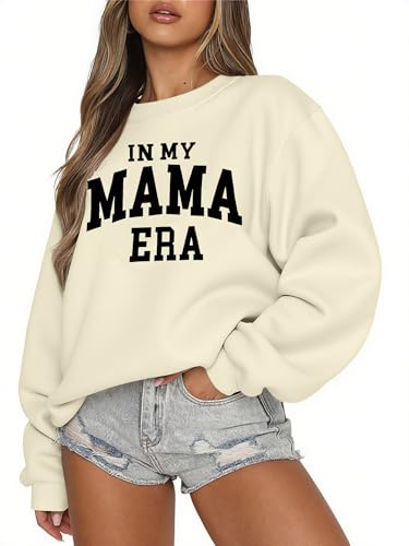 Image of Overstimulated Moms Club Sweatshirt for Women: Mom Sweatshirts Crewneck Mama shirts Oversized Pullover Tops