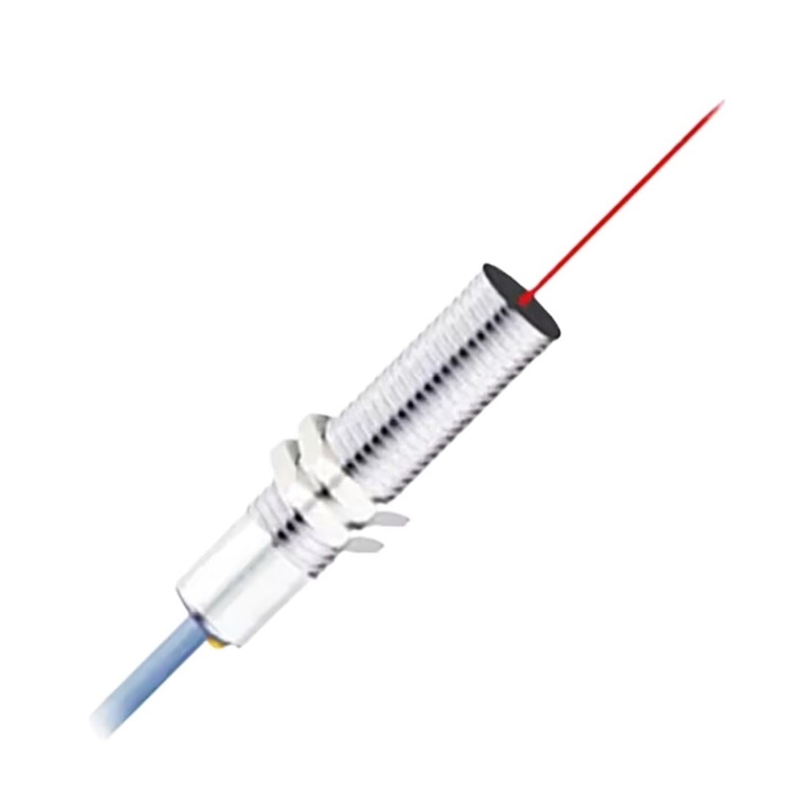 JJKKOZVQF M12 Visible Infrared Diffuse Reflection Photoelectric Optoelectric Sensor Waterproof Switch NPN PNP NO NC 100mm Detect(PNP NC)