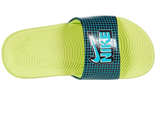 Nike Boy's Outdoor Slide Sandal, Black Aquamarine Cyber Black, 32 EU2