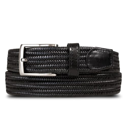 Image of Nautica Men's Casual Leather Belt | Everyday | Classic | Pants | Jeans | Khakis | Chinos | Metal Buckle