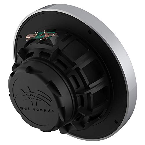Image of Wet Sounds XS Series Silver Grill 6.5 inch OEM Replacement Speakers w /120 Watt Peak Power