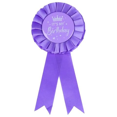 Happy Birthday Badge Pin Its My Birthday Pin Ribbon Satin Fabric Birthday Brooch Pin Party Birthday Pins for Women Men, Birthday Girl Pin, Brooch Buttons for Birthday Party Decorations Cover