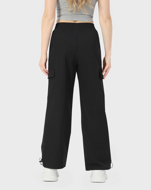 keriffe Baggy Cargo Pants Women Parachute Hiking Wide Leg Pants with 4 Pockets Y2K Clothes Casual Travel — view 2