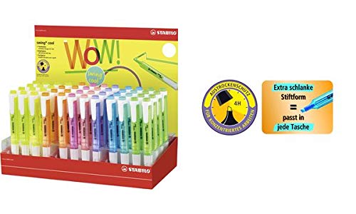 Stabilo - Evidenziatore Swing cool, 48 pezzi, colori assortiti