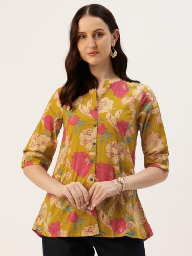 Image of Printed Mandarin Shirt - Casual & Chic (S-3XL)