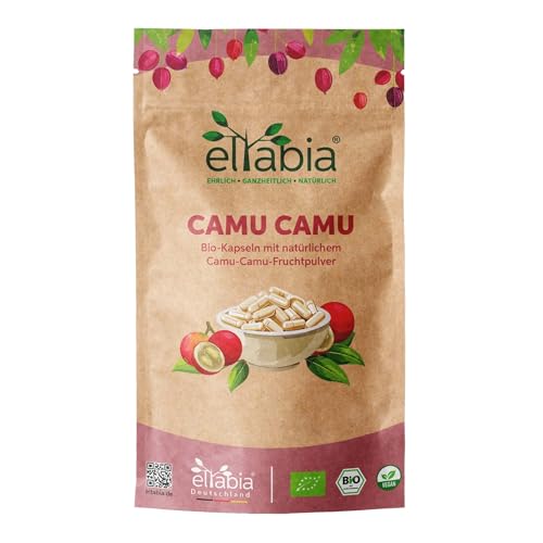 Bio Camu Camu Kapseln 200 Stück | Hochdosiert 84mg Tagesdosis | 100% natürliches Vitamin C | 100% ohne Zusatzstoffe in Rohkost-Qualität