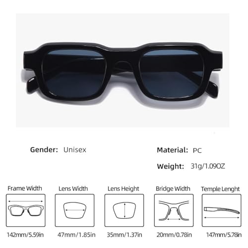 Lunettes de soleil UV400 unisexes rétro et transparentes - 2