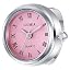 silver case pink dial