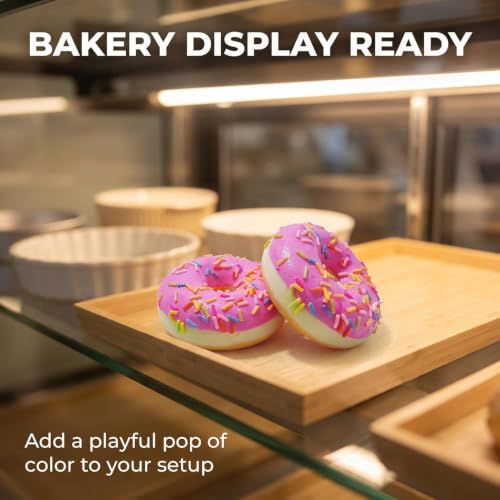 Image of Donut Squishy Toy, Soft Squeeze Fidget Toys with Colorful Food Designs, Donut Novelty Toys for Boys & Girls, Stress Relief Squeeze Toys for Home, Travel & Play, Pack of 1